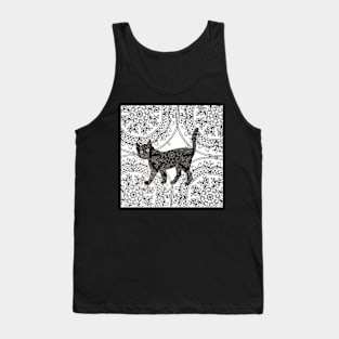 Black cat and mandala Tank Top